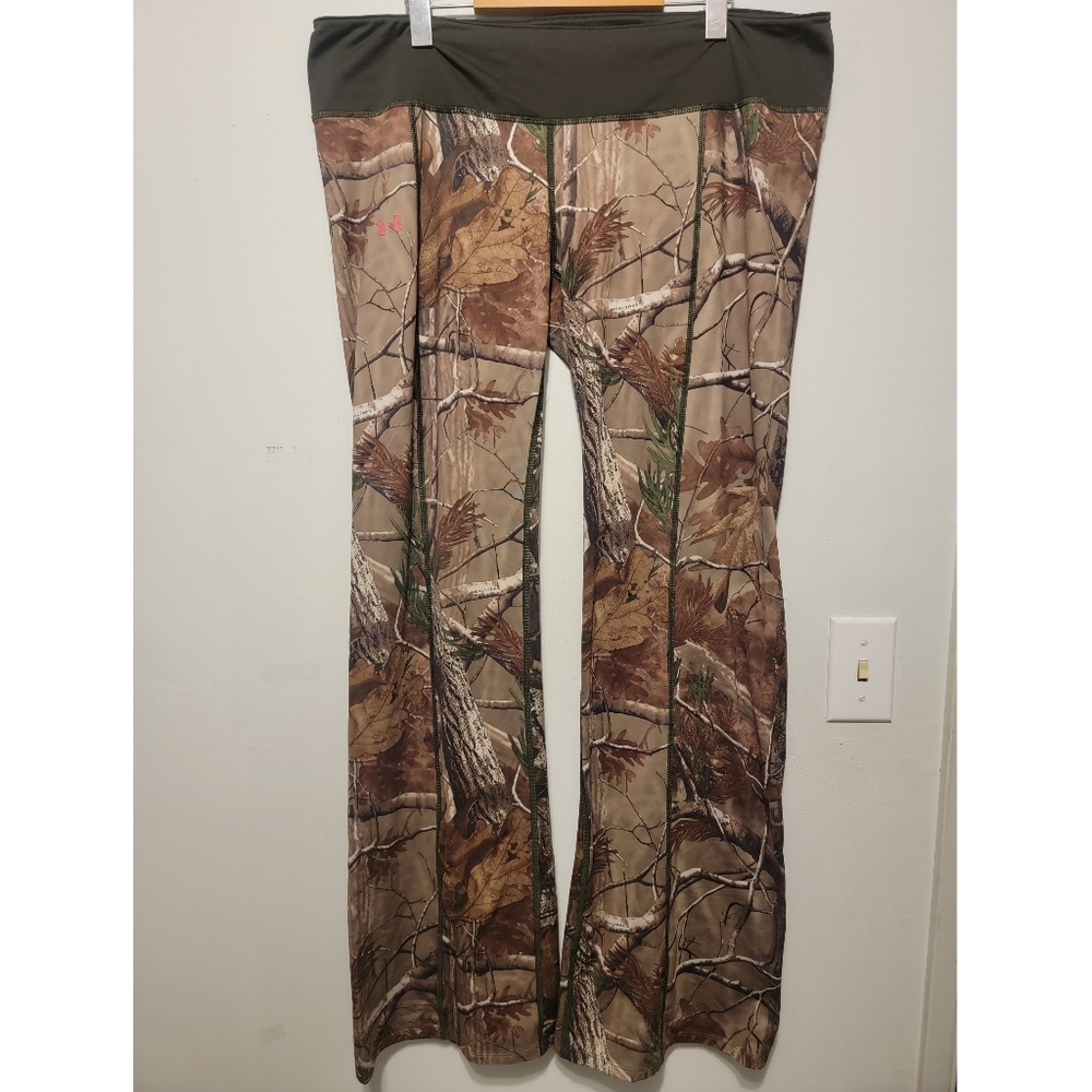 Under Armour Leggings Pants Scent Control Camo Hunting Pant size XL Women